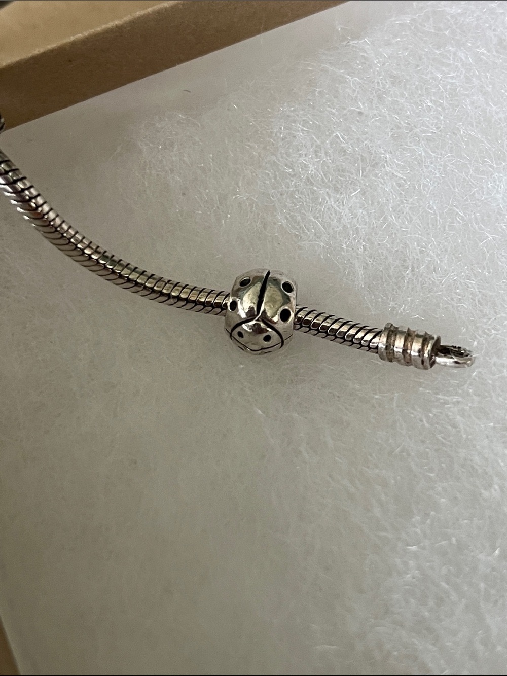 Pandora Sterling Silver Ladybug Charm Bead